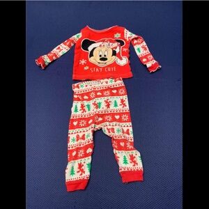 Minnie Mouse 9 Month Pajama Set